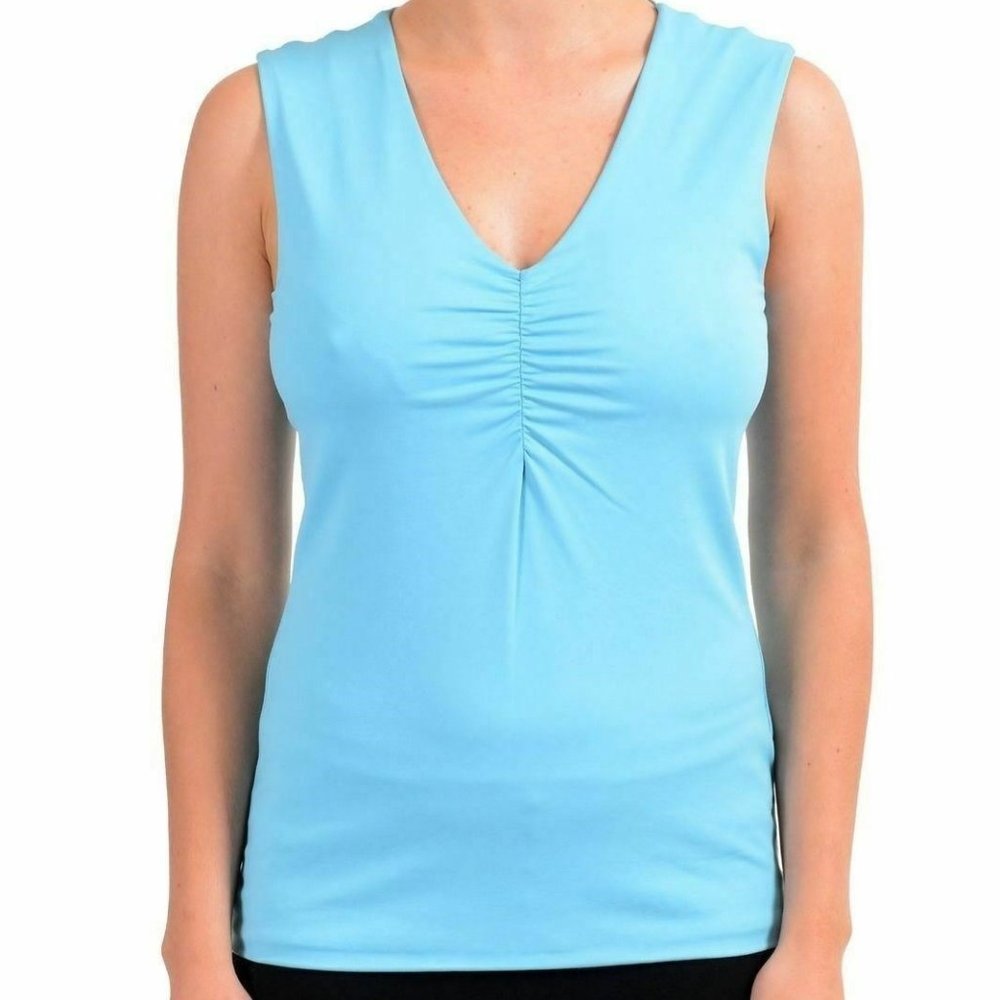 Hugo Boss Women's Blue Sleeveless Tank Top